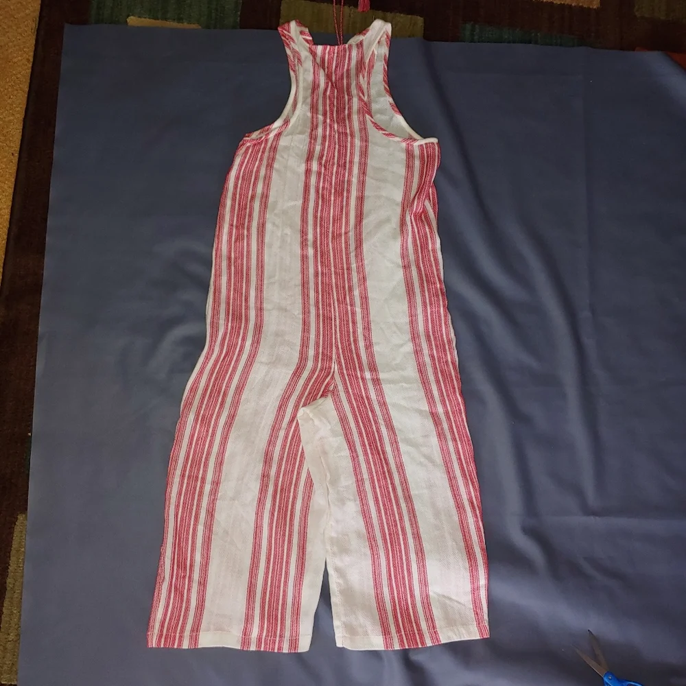 Topshop Stripe Jacquard Jumpsuit Size M